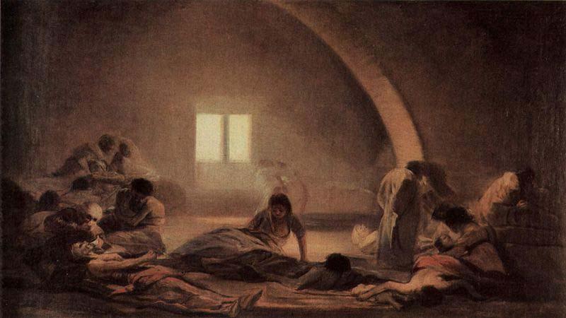Francisco de Goya Das Pestlazarett Sweden oil painting art